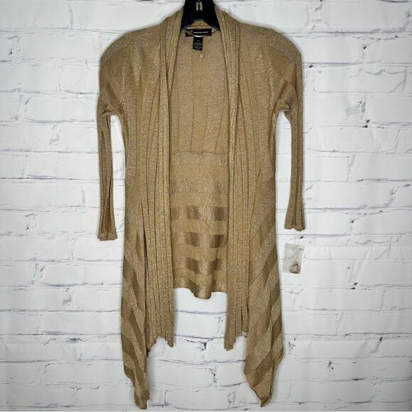 Inc International Concepts XS gold sparkly top - Picture 1 of 6
